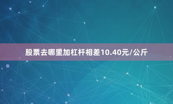 股票去哪里加杠杆相差10.40元/公斤